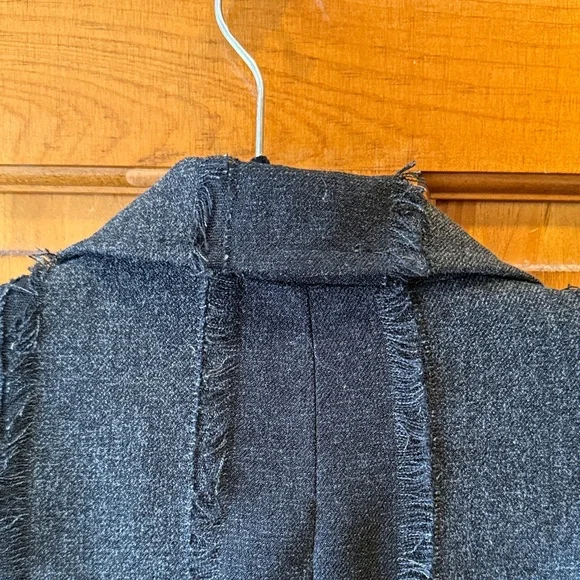 Insight Black Frayed Blazer - Picture 3 of 9